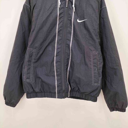 ナイキ NIKE 90S-00S 白タグ バック スウォッシュ フーデッド ブルゾン メンズ JPN:L